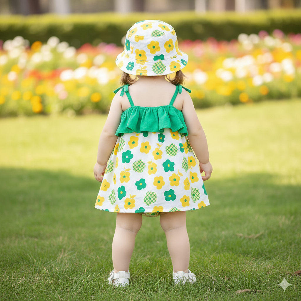 Frock With Match Sun Hat