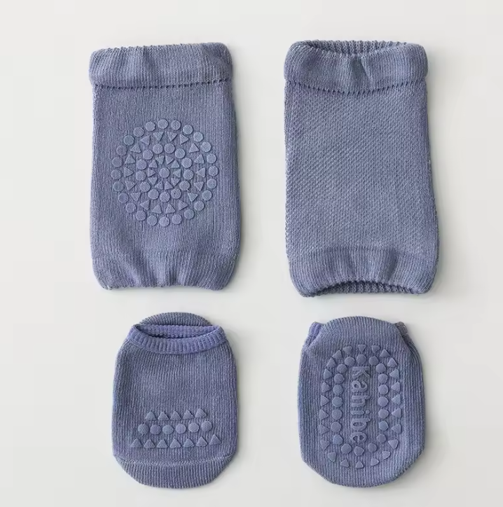 Baby Knee Pads & Grip Socks Set