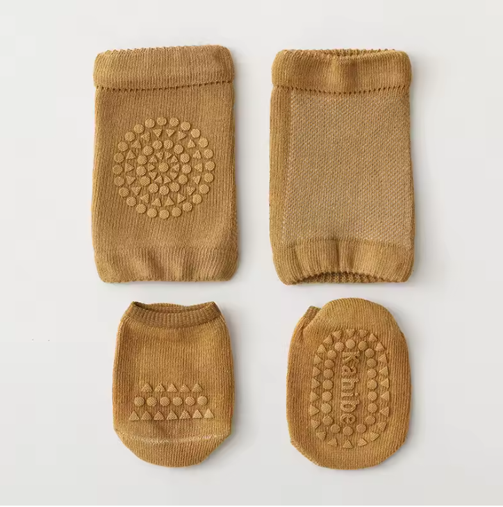 Baby Knee Pads & Grip Socks Set