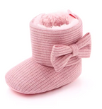 Baby Side-Bow Booties for winter
