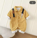 Baby Collared Bear Romper