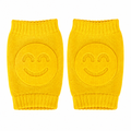 Yellow smiley baby knee pads