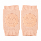 Peach smiley baby knee pads