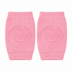 Pink smiley baby knee pads