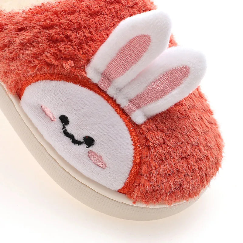 Kids Fluffy Bunny Slippers