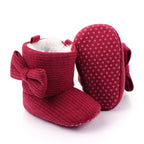 Baby Side-Bow Booties for winter